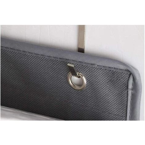 ROSIER Porte-Revue Mural, Porte Document Mural, Rangement Tissu Porte, 5 Poches De Rangement En Polypropylène Respirant, étagère Multifonctionnelle, Montage à La Porte (suspension), Gris 72*34cm——VEBTles 5 ROSIER Porte-Revue Mural, Porte Document Mural, Rangement Tissu Porte, 5 Poches De Rangement En Polypropylène Respirant, étagère Multifonctionnelle, Montage à La Porte (suspension), Gris 72*34cm——VEBTles – Image 3