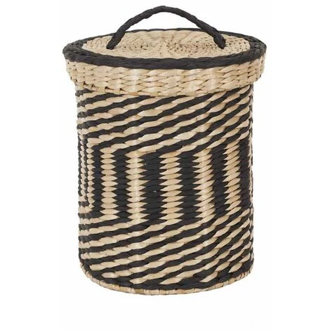 Paris Prix - Lot De 2 Paniers De Rangement "mirage" 40cm Noir 4 Paris Prix - Lot De 2 Paniers De Rangement "mirage" 40cm Noir – Image 2