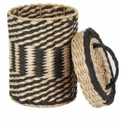 Paris Prix - Lot De 2 Paniers De Rangement "mirage" 40cm Noir 11 Paris Prix - Lot De 2 Paniers De Rangement "mirage" 40cm Noir -Petit rangement Soldes Magasin 59287607 5