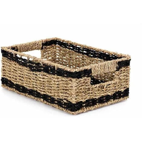 Paris Prix - Lot De 3 Paniers De Rangement "mirage" 35cm Noir 6 Paris Prix - Lot De 3 Paniers De Rangement "mirage" 35cm Noir – Image 4