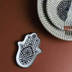 Paris Prix - Vide Poche Main En Céramique "mirage" 11cm Noir -Petit rangement Soldes Magasin 59288370 4