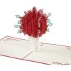 ZOLGINAH Carte 3d Pop Up Rose Romantique Carte De Voeux Anniversaire Mariage Carte De Fête Des Mères Pour Saint-Valentin Graduation Noël Journée Des Enfants Merci Enveloppe Incluse -Petit rangement Soldes Magasin 59345433 1