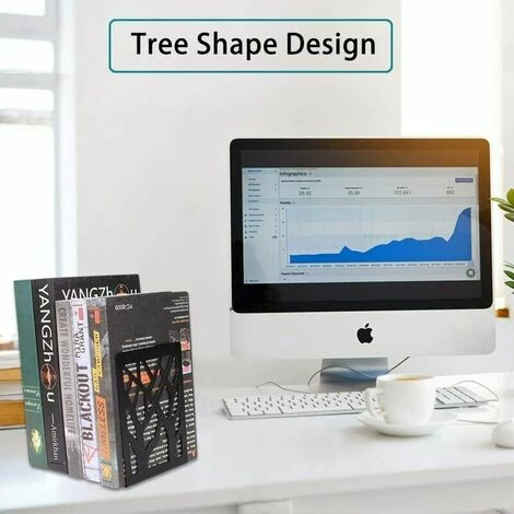 LTS FAFA Serre-livres En Métal Pour Livres Lourds, Support De Bibliothèque, Serre-livres Décoratifs Antidérapants Pour La Maison, Bouchons De Bibliothèque Noirs (3 Paires) 4 LTS FAFA Serre-livres En Métal Pour Livres Lourds, Support De Bibliothèque, Serre-livres Décoratifs Antidérapants Pour La Maison, Bouchons De Bibliothèque Noirs (3 Paires) – Image 2