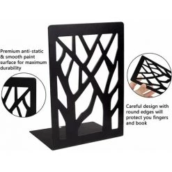 LTS FAFA Serre-livres En Métal Pour Livres Lourds, Support De Bibliothèque, Serre-livres Décoratifs Antidérapants Pour La Maison, Bouchons De Bibliothèque Noirs (3 Paires) 10 LTS FAFA Serre-livres En Métal Pour Livres Lourds, Support De Bibliothèque, Serre-livres Décoratifs Antidérapants Pour La Maison, Bouchons De Bibliothèque Noirs (3 Paires) -Petit rangement Soldes Magasin 59654645 4