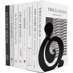 TINOR 3 Paire Serre-Livres Métal Support Pour Étagères Support De Livres Presse-Livres Porte-Livre Antidérapants Pour Enfants Ado Organisateur De Livres Pour Maison Bureau Ecole Bibliothèque Noir -Petit rangement Soldes Magasin 59683877 5