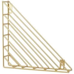 TINOR Porte Journaux Mural De Forme Géométrique Nordique – Porte Magazine – Porte Revue Metal – Pour La Salle De Bains, Le Bureau Et L'entrée – En Fer (Or)