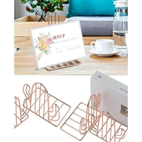 TINOR Serre-Livre Metal, 1 Paires Serre-Livres Enfants,Cactus Serre-Livres Design, Pour Bureaux ,Décoratifs , Étagères,Écoles Et Librairie (Or Rose) 7 TINOR Serre-Livre Metal, 1 Paires Serre-Livres Enfants,Cactus Serre-Livres Design, Pour Bureaux ,Décoratifs , Étagères,Écoles Et Librairie (Or Rose) – Image 5