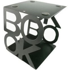 TINOR Serre-livres Antidérapants En Forme De Livre - Pour La Maison, Le Bureau, La Cuisine - Noir -Petit rangement Soldes Magasin 59684263 3