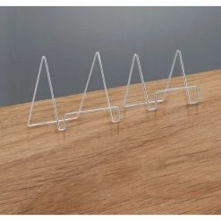 TINOR Support De Livre En Métal, 2 Pièces Porte-livre De Cuisine Support De Lecture Simple Présentoir Support De Cadre Photo Décoratif Support De Téléphone, 2 Tailles (Blanc) -Petit rangement Soldes Magasin 59684336 5