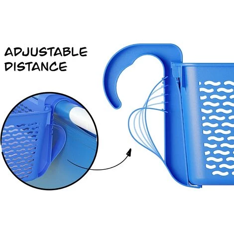 PERLE RARE Panier De Rangement, Accessoires Piscine, Cadre Métal Piscine, Porte Gobelet Piscine, Bleu, 40x28x15 Cm 6 PERLE RARE Panier De Rangement, Accessoires Piscine, Cadre Métal Piscine, Porte Gobelet Piscine, Bleu, 40x28x15 Cm – Image 4