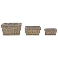 NOVA Des Lits De Jardin Surélevés Fixent 3 Pcs En Osier Et En Revêtement De Pelage 9 NOVA Des Lits De Jardin Surélevés Fixent 3 Pcs En Osier Et En Revêtement De Pelage -Petit rangement Soldes Magasin 59980946 4