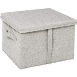 Five - Boîte De Rangement Avec Couvercle 35 X 31 X 25 Cm - Beige