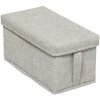 Five - Boîte De Rangement Avec Couvercle En Polycoton 15 X 31 X 15 Cm - Beige