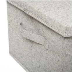 Five - Boîte De Rangement Avec Couvercle 50 X 31 X 25 Cm - Beige -Petit rangement Soldes Magasin 59991239 5