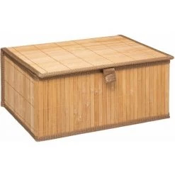 FIVE SIMPLY SMART Trio De Boites Rectangulaire En Bambou - Longueur 32,8 Largeur 25,5 Hauteur 16cm - Beige 7 FIVE SIMPLY SMART Trio De Boites Rectangulaire En Bambou - Longueur 32,8 Largeur 25,5 Hauteur 16cm - Beige -Petit rangement Soldes Magasin 60079152 2