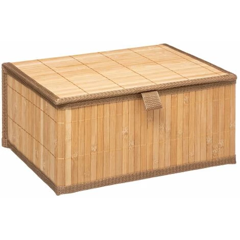 FIVE SIMPLY SMART Trio De Boites Rectangulaire En Bambou - Longueur 32,8 Largeur 25,5 Hauteur 16cm - Beige 5 FIVE SIMPLY SMART Trio De Boites Rectangulaire En Bambou - Longueur 32,8 Largeur 25,5 Hauteur 16cm - Beige – Image 3