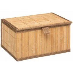 FIVE SIMPLY SMART Trio De Boites Rectangulaire En Bambou - Longueur 32,8 Largeur 25,5 Hauteur 16cm - Beige 9 FIVE SIMPLY SMART Trio De Boites Rectangulaire En Bambou - Longueur 32,8 Largeur 25,5 Hauteur 16cm - Beige -Petit rangement Soldes Magasin 60079152 4