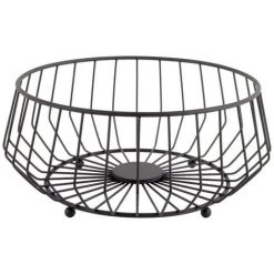 Panier à Fruits Linea Kink Present Time Noir - Noir -Petit rangement Soldes Magasin 60149604 3