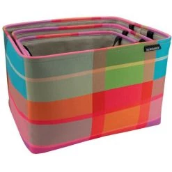 Lot De 3 Paniers De Rangement Empilables Remember Multicolore Dinara - Multicolore -Petit rangement Soldes Magasin 60149919 2