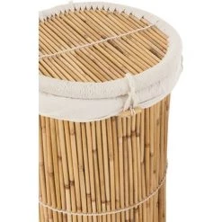 LES TENDANCES Panier De Rangement Rond Bambou Naturel Guapa - Lot De 2 -Petit rangement Soldes Magasin 60191168 3
