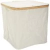 THE HOME DECO FACTORY Panier De Ragement Avec Cerclage En Bambou Beige - Gris