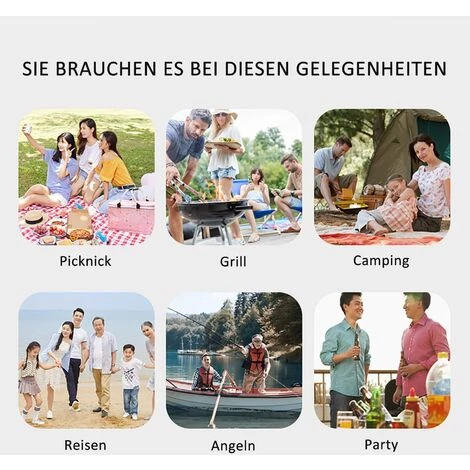 AOUGO Panier De Pique-nique Pliable, Sac Isotherme, Panier De Pique-nique, Portable Pliable étanche, Kit De Pique-nique Avec Poignée En Aluminium Pour Voyage, Shopping, Camping 7 AOUGO Panier De Pique-nique Pliable, Sac Isotherme, Panier De Pique-nique, Portable Pliable étanche, Kit De Pique-nique Avec Poignée En Aluminium Pour Voyage, Shopping, Camping – Image 5