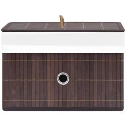INLIFE Boîtes De Rangement En Bambou 4 Pcs Marron 11 INLIFE Boîtes De Rangement En Bambou 4 Pcs Marron -Petit rangement Soldes Magasin 60303492 5