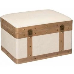 ATMOSPHERA, CRATEUR D'INTRIEUR Lot De 3 Malles Vintage "Tropique Australe" 50cm Lin 9 ATMOSPHERA, CRATEUR D'INTRIEUR Lot De 3 Malles Vintage "Tropique Australe" 50cm Lin -Petit rangement Soldes Magasin 60468653 3