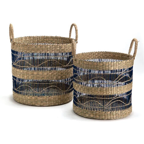 Amadeus - Set De 2 Panier Mer Egee Bleu - Multicolore 3 Amadeus - Set De 2 Panier Mer Egee Bleu - Multicolore