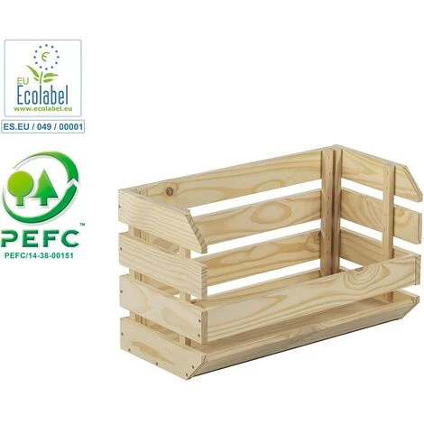 ASTIGARRAGA EVCAPI.99 Caja Apilable Resistente De Madera Maciza De Pino 35,3x60x28,5cm 3 ASTIGARRAGA EVCAPI.99 Caja Apilable Resistente De Madera Maciza De Pino 35,3x60x28,5cm