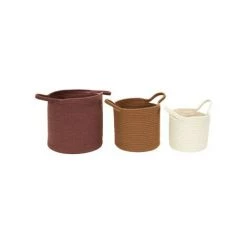 Paniers, Boites Et Corbeilles The Home Deco Factory PANIER X3 Beige
