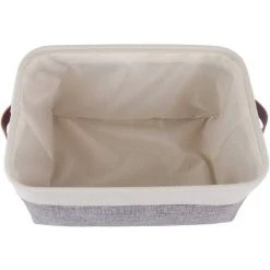 EINEMGELD Lot De 3 Paniers De Rangement, Boîte De Rangement Pliable Avec Poignée, Caisse De Rangement En Tissu Pour Vêtements, Livres, Jouets, Maison (Gris/Blanc, Small) 8 EINEMGELD Lot De 3 Paniers De Rangement, Boîte De Rangement Pliable Avec Poignée, Caisse De Rangement En Tissu Pour Vêtements, Livres, Jouets, Maison (Gris/Blanc, Small) -Petit rangement Soldes Magasin 60671072 3