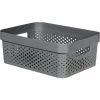 EINEMGELD Boîte De Rangement 11L , Gris Anthracite, 35,6 X 26,6 X 13,6 Cm, Plastique Recyclé
