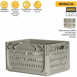 ARTPLAST Boîte Industrielle Perforée 400x300 H 220 Mm Gris 8 ARTPLAST Boîte Industrielle Perforée 400x300 H 220 Mm Gris -Petit rangement Soldes Magasin 60705698 3