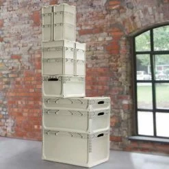 ARTPLAST Boîte Industrielle Perforée 600x400 H 320 Mm Gris -Petit rangement Soldes Magasin 60705704 4