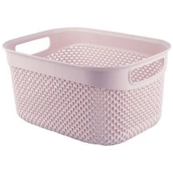 7HOUSE Panier De Gestion Rectangulaire élevé 6,6 Litres 7habre - Rose