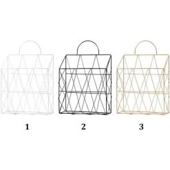 AOUGO Panier à Journaux Sur Pied Avec Poignée Pour Suspendre Le Mur - Élégant Porte-Magazines En Métal Pour Salle De Bain Ou Bureau - Doré 11 AOUGO Panier à Journaux Sur Pied Avec Poignée Pour Suspendre Le Mur - Élégant Porte-Magazines En Métal Pour Salle De Bain Ou Bureau - Doré -Petit rangement Soldes Magasin 60906794 5