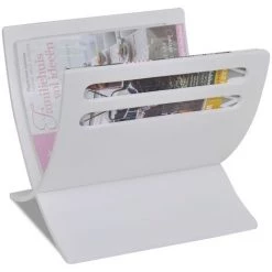 FIMEI Porte-revue En Bois Blanc -Petit rangement Soldes Magasin 60965857 5