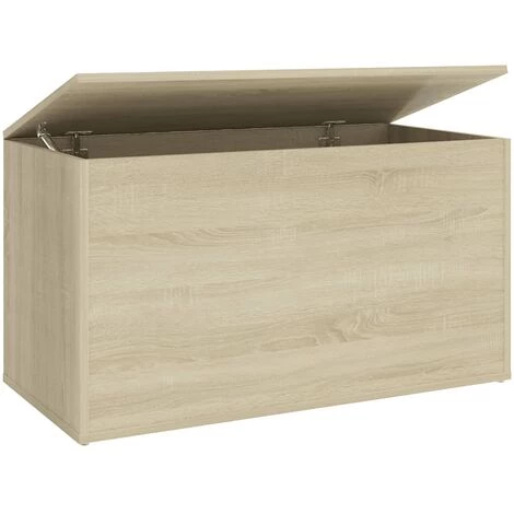 FIMEI Coffre De Rangement Chêne Sonoma 84x42x46 Cm Bois D'ingénierie 4 FIMEI Coffre De Rangement Chêne Sonoma 84x42x46 Cm Bois D'ingénierie – Image 2