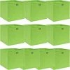 FIMEI Boîtes De Rangement 10 Pcs Vert 32x32x32 Cm Tissu 2 FIMEI Boîtes De Rangement 10 Pcs Vert 32x32x32 Cm Tissu -Petit rangement Soldes Magasin 60974592 1