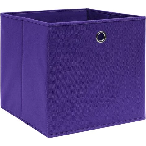 FIMEI Boîtes De Rangement 10 Pcs Violet 32x32x32 Cm Tissu 4 FIMEI Boîtes De Rangement 10 Pcs Violet 32x32x32 Cm Tissu – Image 2