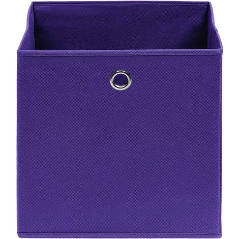 FIMEI Boîtes De Rangement 10 Pcs Violet 32x32x32 Cm Tissu 5 FIMEI Boîtes De Rangement 10 Pcs Violet 32x32x32 Cm Tissu – Image 3
