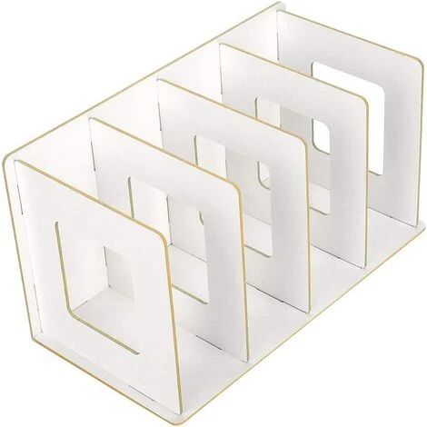 EINEMGELD Organisateurs De Bureau Bricolage En Bois Pour Bureau, Boîte De Classement En Plastique Pour Porte-revues Pour Paperasse, Dossiers(White) 3 EINEMGELD Organisateurs De Bureau Bricolage En Bois Pour Bureau, Boîte De Classement En Plastique Pour Porte-revues Pour Paperasse, Dossiers(White)