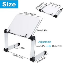 JOORRT Support De Livre Pour Lecture Réglable Pupitre Livre De Cuisine Ergonomique Lutrin Livre Hauteur Et Angle Réglable Pliable Pour Grands Livres Scolaires Musique, Tablette, Recettes, Table Bureau Lit -Petit rangement Soldes Magasin 61236027 5