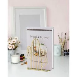 FLYME Serre-Livre Metal, 1 Paires Serre-Livres Enfants, Cactus Serre-Livres Design, Pour Bureaux ,Décoratifs , Étagères,Écoles Et Librairie (Doré) -Petit rangement Soldes Magasin 61306609 3