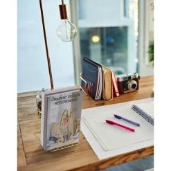 FLYME Serre-Livre Metal, 1 Paires Serre-Livres Enfants, Cactus Serre-Livres Design, Pour Bureaux ,Décoratifs , Étagères,Écoles Et Librairie (Doré) -Petit rangement Soldes Magasin 61306609 5