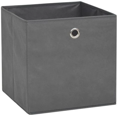 FIMEI Boîte De Rangement 4 Pcs Tissu Non-tissé 32 X 32 X 32 Cm Gris 4 FIMEI Boîte De Rangement 4 Pcs Tissu Non-tissé 32 X 32 X 32 Cm Gris – Image 2