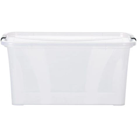 FIMEI Boîtes De Rangement Avec Couvercles 5 Pcs Transparent 14 L 5 FIMEI Boîtes De Rangement Avec Couvercles 5 Pcs Transparent 14 L – Image 3