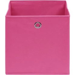 FIMEI Boîtes De Rangement 4 Pcs Tissu Intissé 28x28x28 Cm Rose -Petit rangement Soldes Magasin 61380334 4