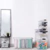 FIMEI Boîtes De Rangement Avec Couvercles 2 Pcs Transparent 80 L